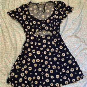Forever 21 floral cutout dress